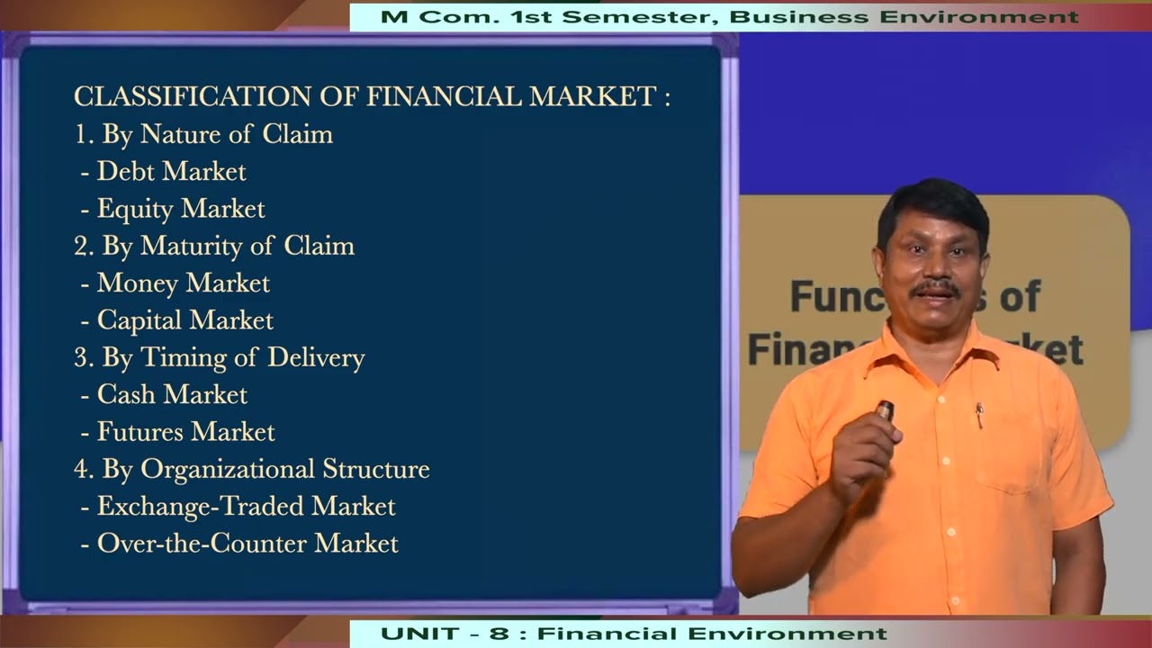 Financial Environment #swayamprabha
