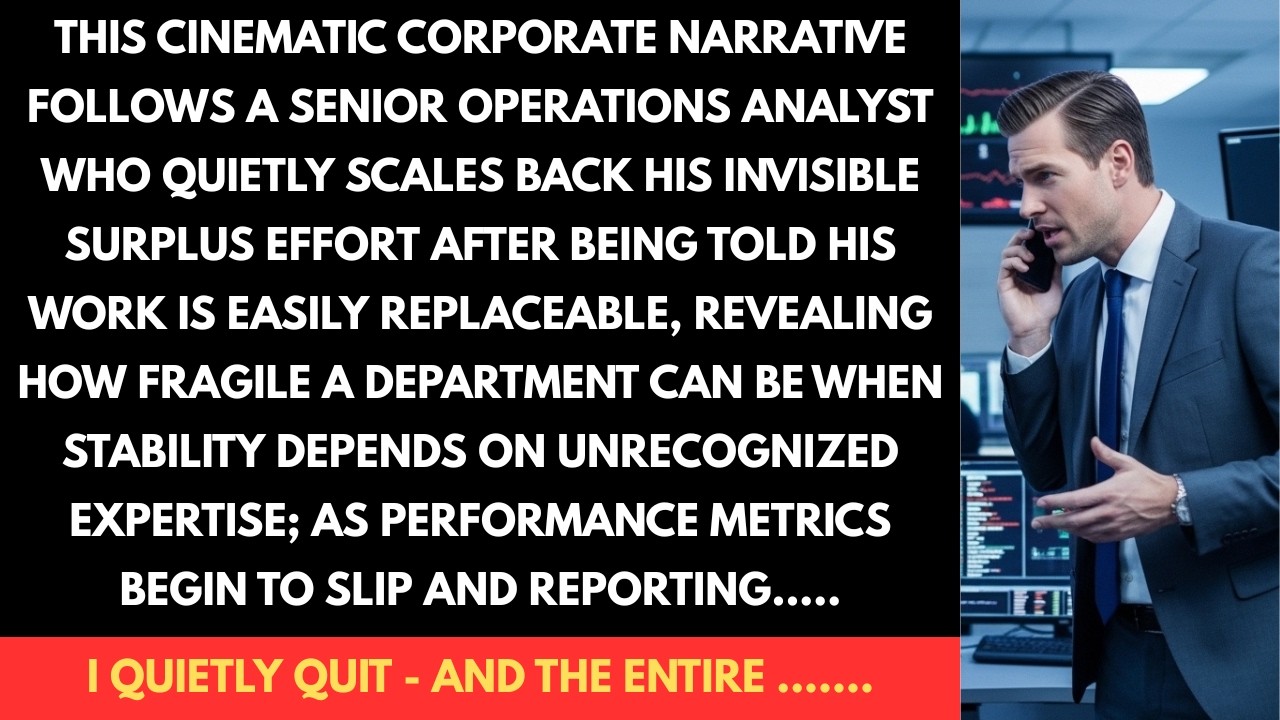 I Quietly Quit — And the Entire Department Collapsed