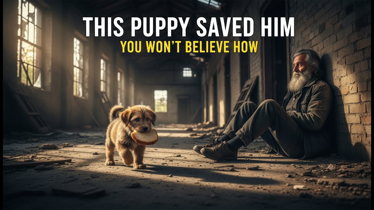 He Was Hungry, She Was Alone… Then the Puppy Showed Up