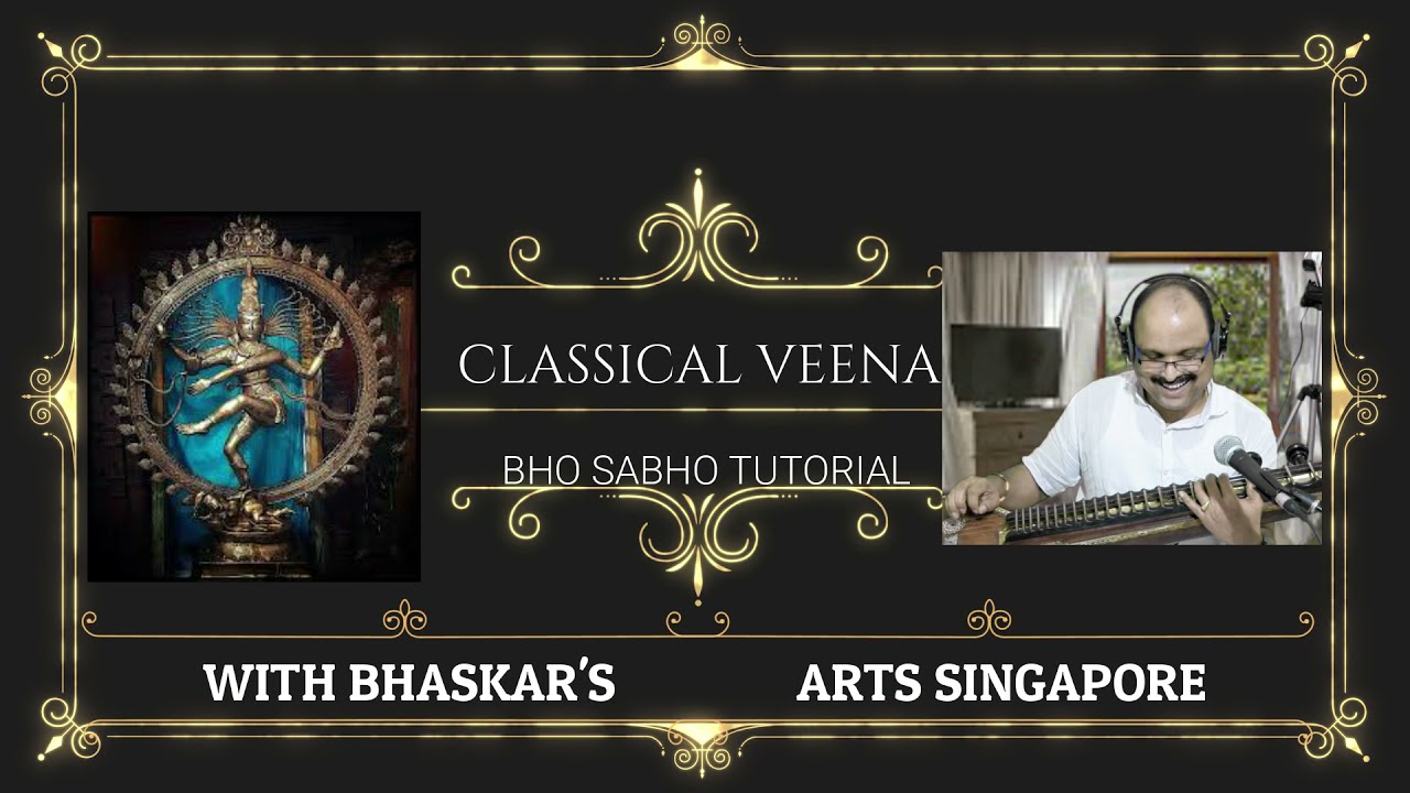 CLASSICAL VEENA BHO SAMBHO TUTORIAL
