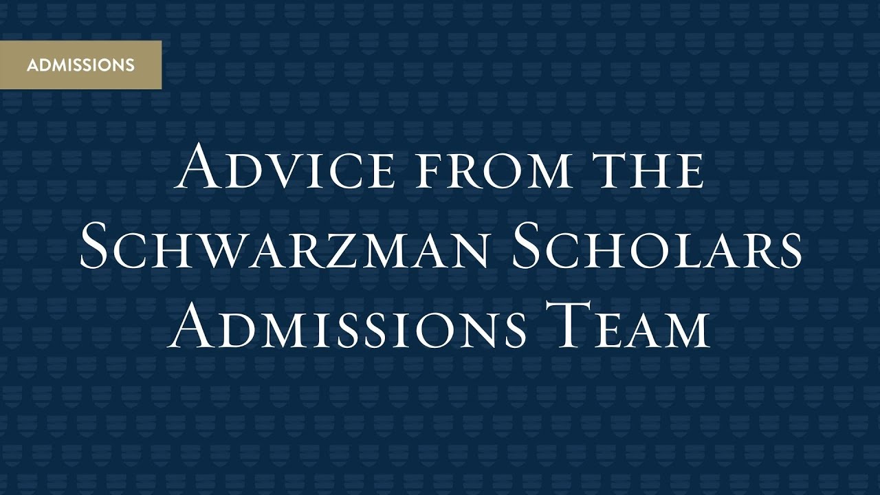 Info Session Spotlight: Advice from the Schwarzman Scholars Admissions Team
