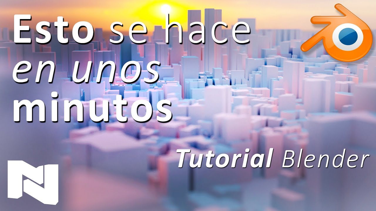 Crea una ciudad 3D en pocos minutos 🏙 Tutorial Blender español para principiantes