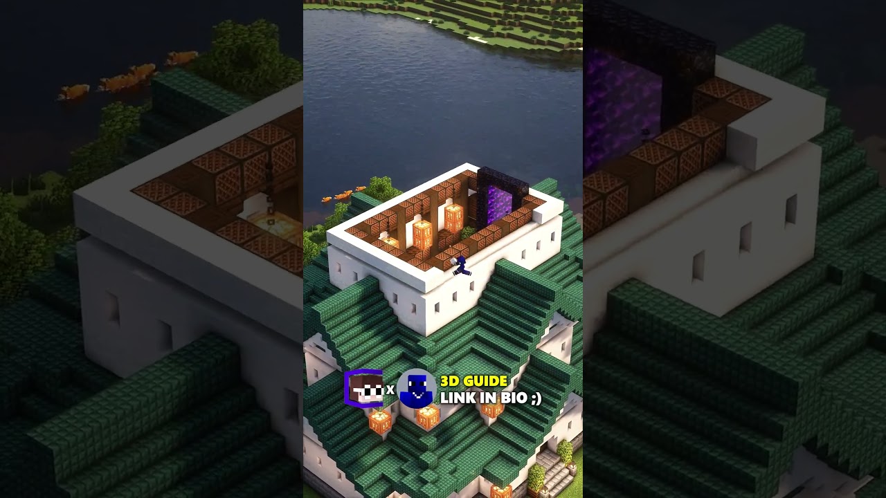 Японский замок в Minecraft🏯 | Построй его! Ссылка в био #minecraft