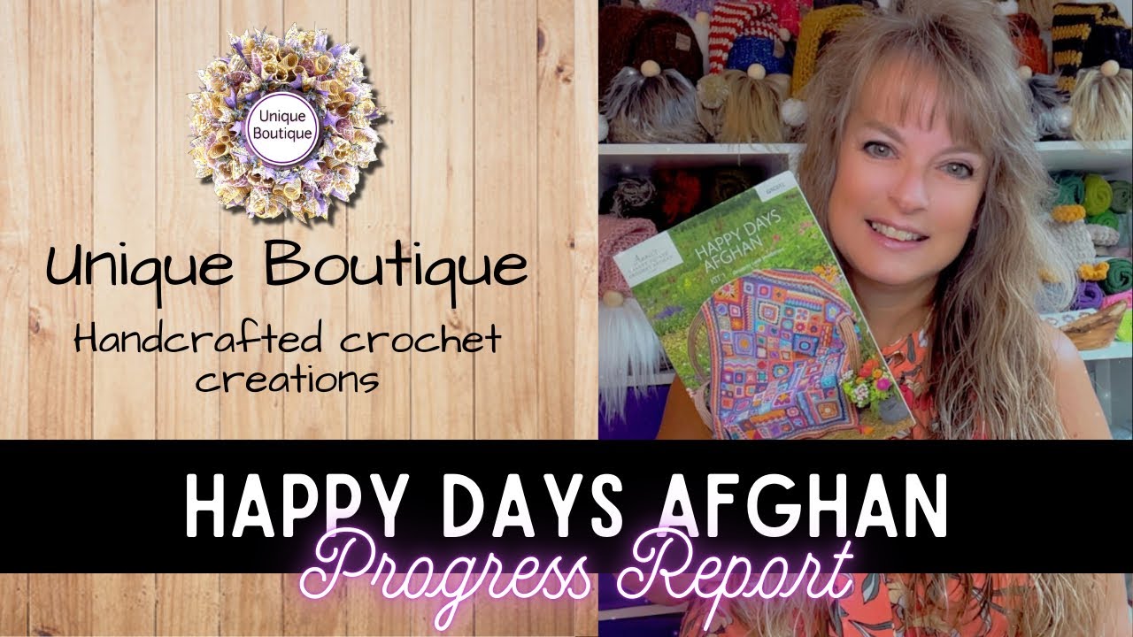 Crochet Happy Days Afghan progress report #1