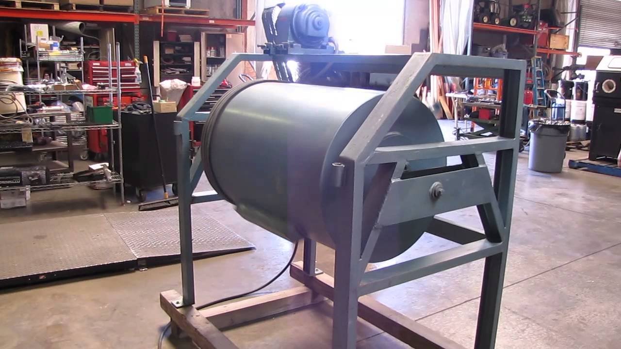 *SOLD* Western Machinery Industrial Drum Tumbler 9.4 Cubic Feet 220V 3Phase