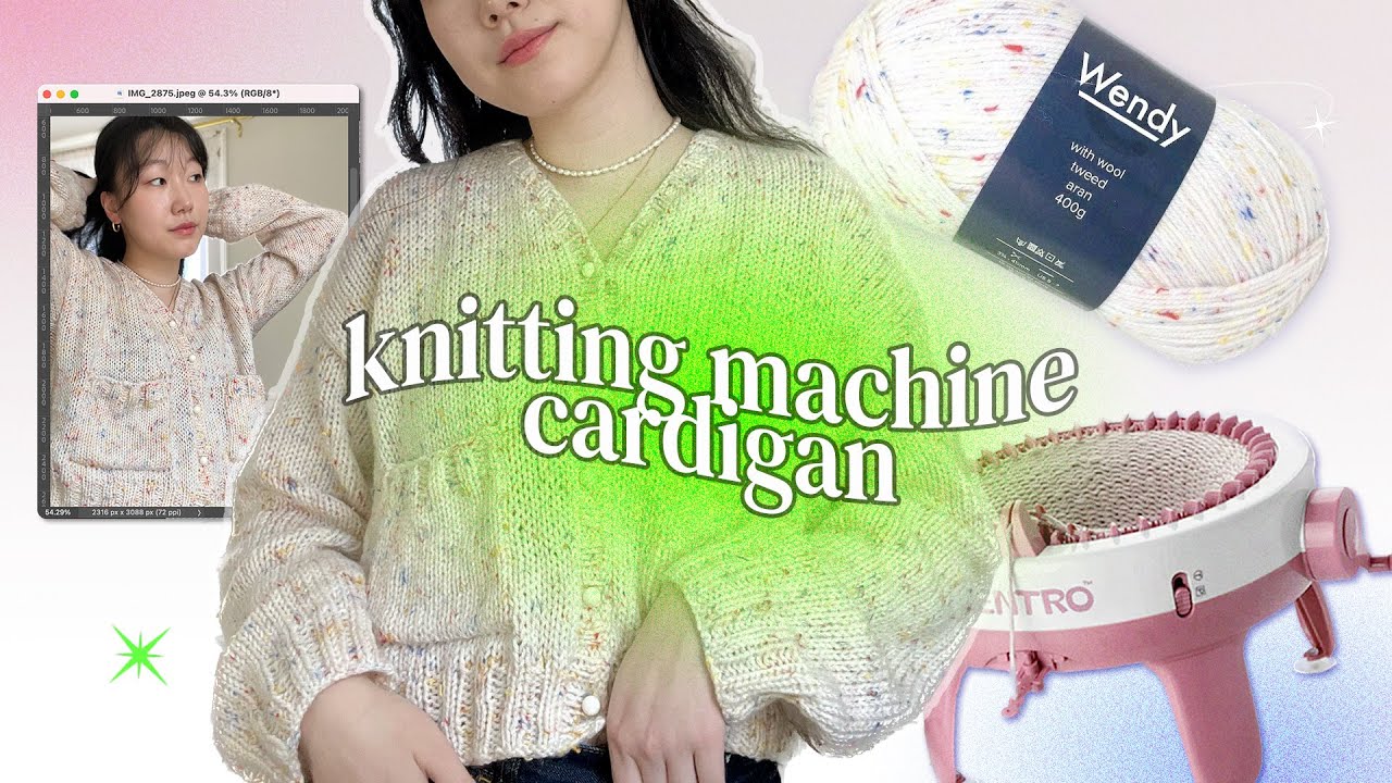 I made a cardigan on *that* knitting machine | process & review