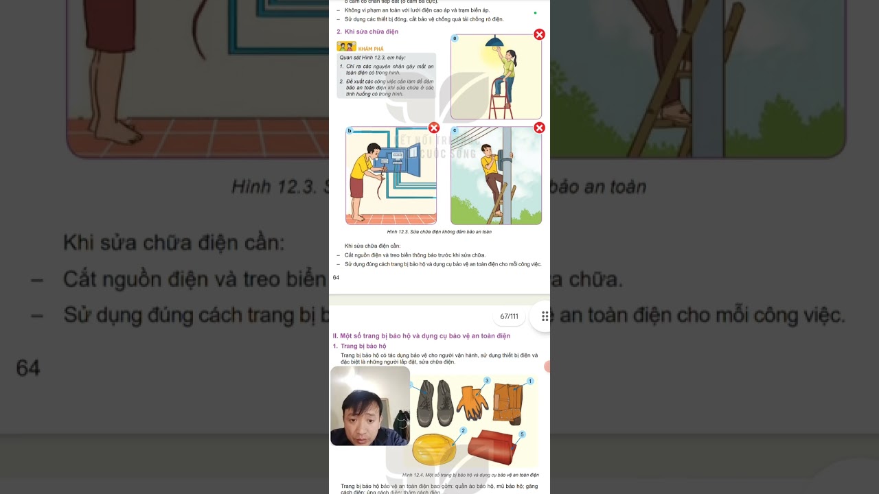 Công nghệ 8 KNTT Bài 12 Biện pháp an toàn điện