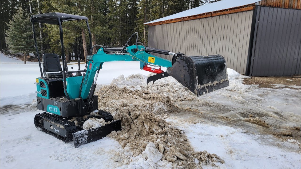 Chinese Mini Excavator: DIY Snow Bucket