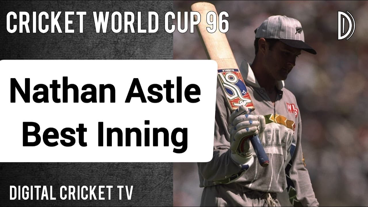 Nathan Astle Best Inning / ENGLAND vs NEW ZEALAND / M 1 / Cricket World Cup 96 / DIGITAL CRICKET TV