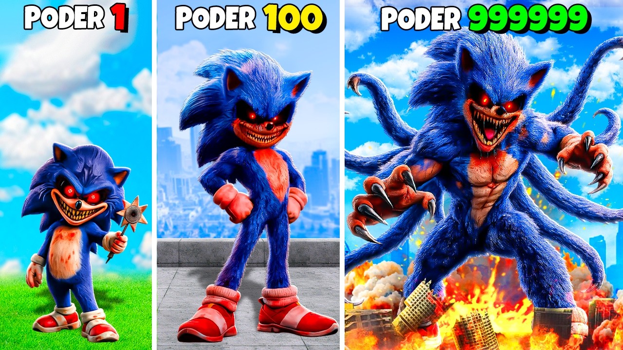 Mejorando a SONIC.EXE en GTA 5 !! (Sonic Movie mod)