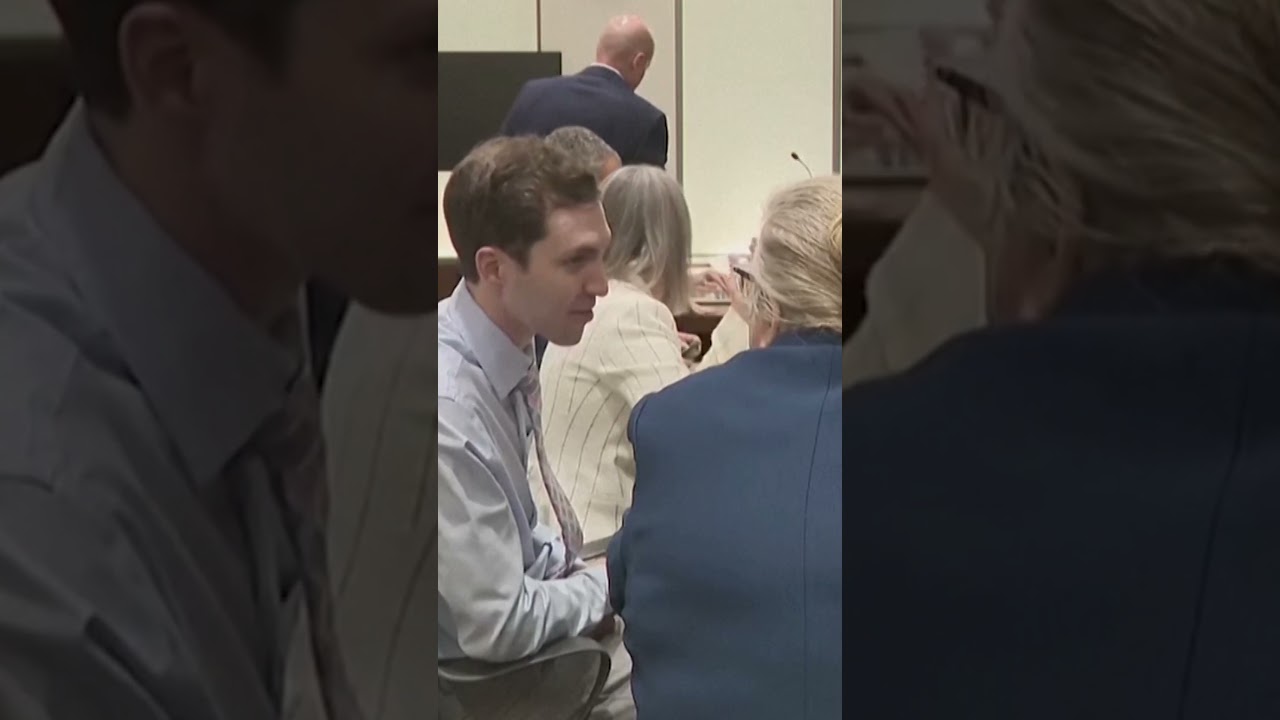 Charlie Kirk&rsquo;s alleged assassin Tyler Robinson smirking during in-person court appearance #shorts