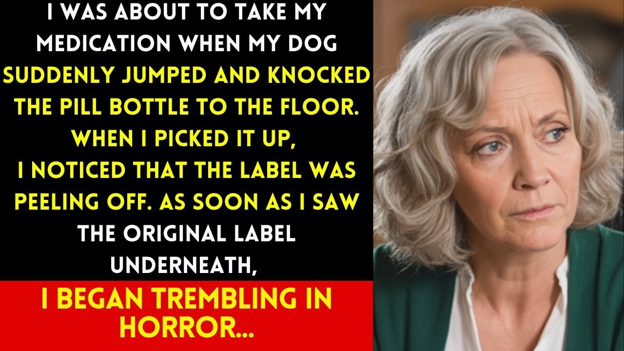 MY DOG KNOCKED OVER MY PILLS — AND WHEN I SAW THE REAL LABEL UNDERNEATH, I BEGAN TO TREMBLE