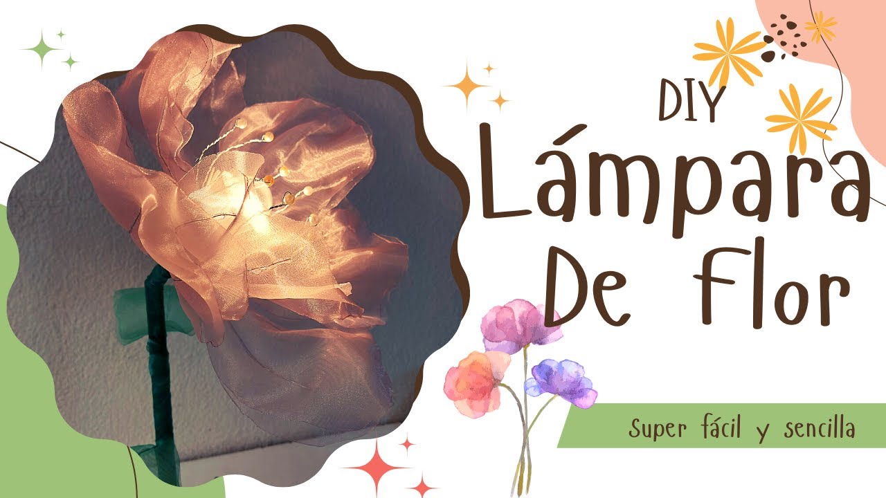【DIY】Lámpara de Flor Gigante