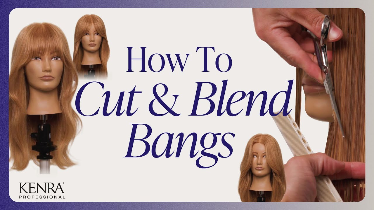 How to Cut & Blend Bangs | Fringe Cutting Hair Tutorial | Kenra Professional