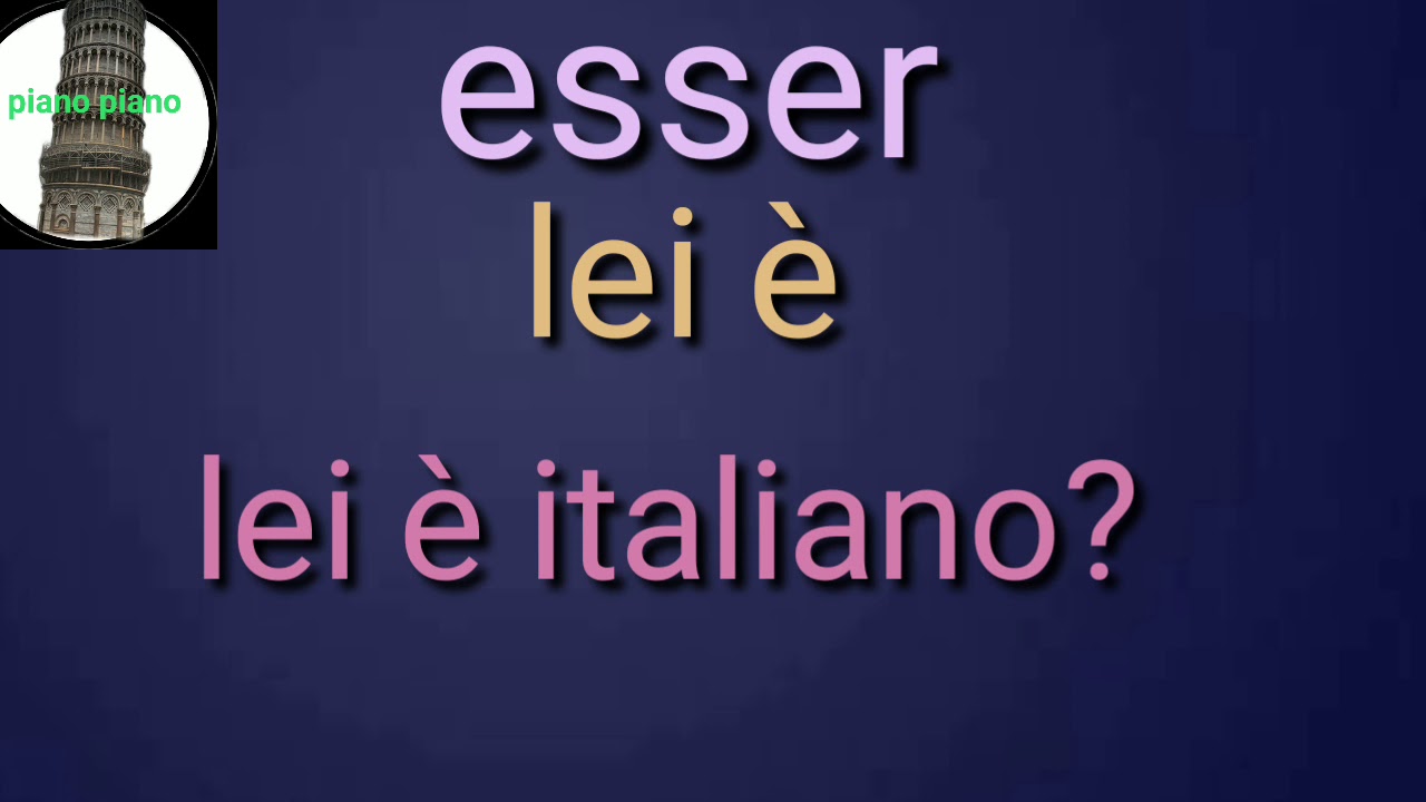 ضمائر الفاعل في اللغة الايطالية i pronomi soggetti in italiaino