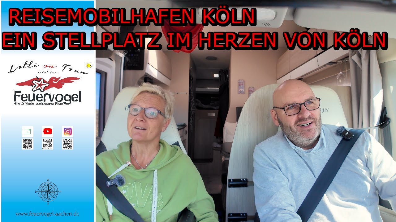 REISEMOBILHAFEN KÖLN | STELLPLATZ MIT RHEINBLICK & GOLDENE PHARAONEN-PRACHT!