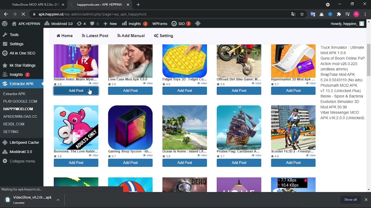 Thema Wordpress Mirip Moddroid APK MOD Downloader