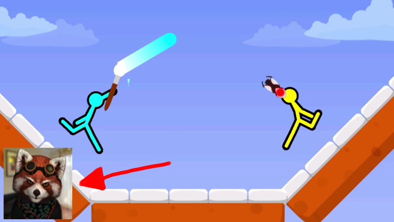 [TEST] Android Rakun Play Supreme Duelist Stickman On Laptop (with facecam)