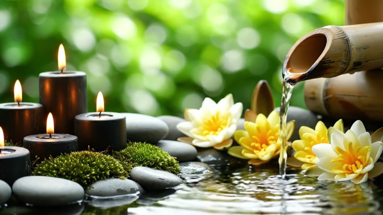 Peaceful Green Escape | Calm Piano & Bamboo Water