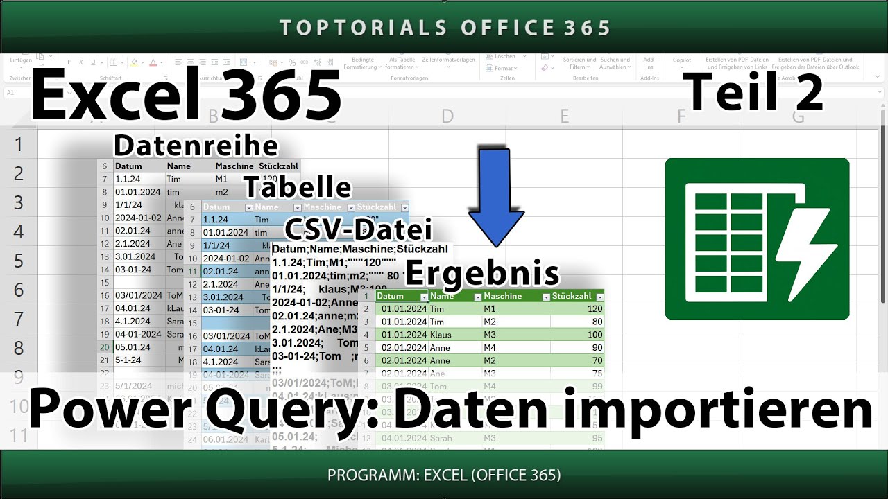 Power Query - Daten Importieren leicht gemacht | Excel 365 Tutorial