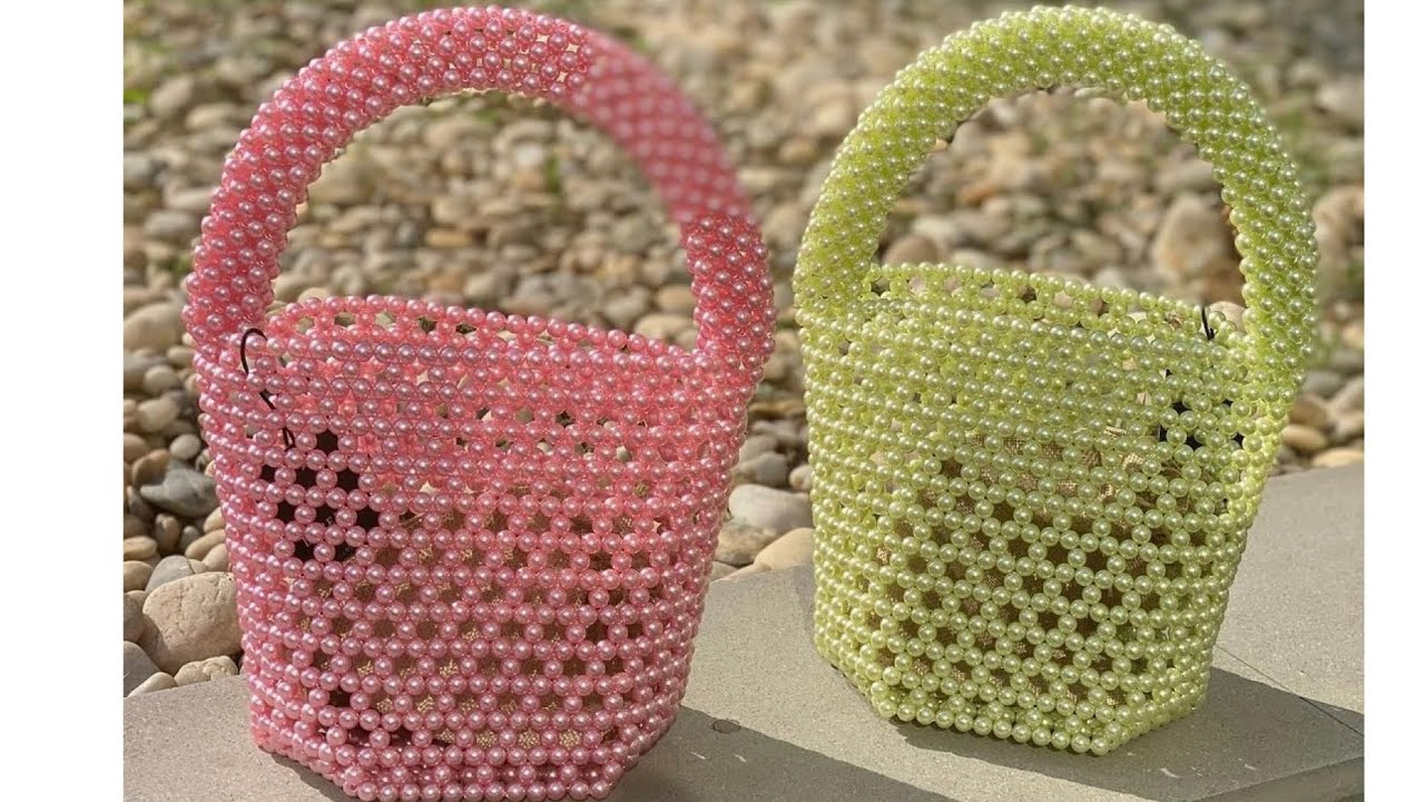 HOW TO MAKE A PEARL BUCKET/VINTAGE BEAD BAG