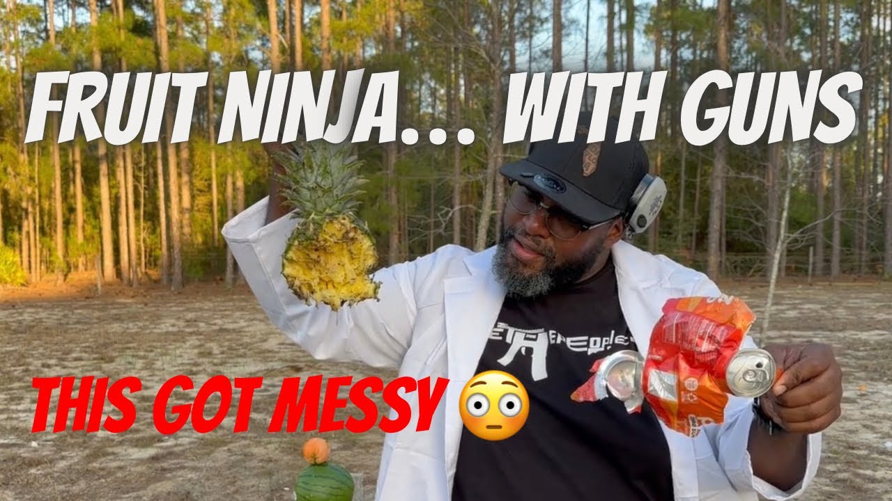 We Shot a Bunch of Fruit…  FOR SCIENCE 😂 🍉💥