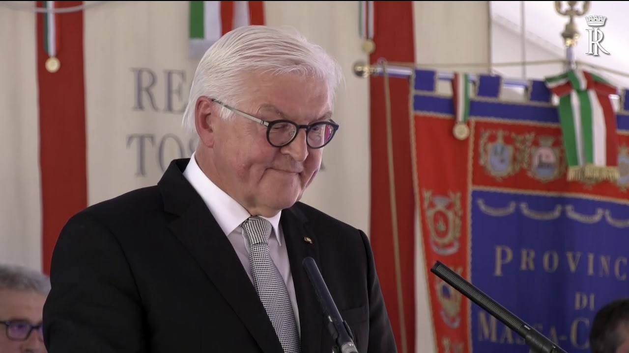 Fivizzano -interventi del Presidente Federale di Germania e del Presidente della Repubblica Italiana