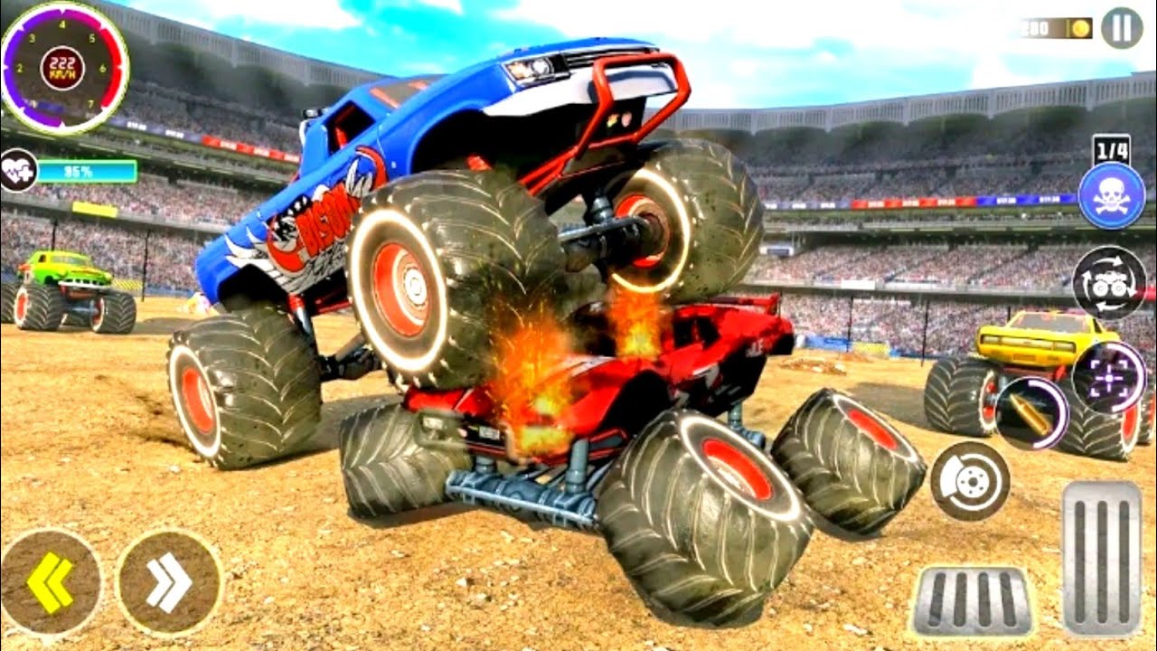 Monster Truck Derby stunt game 2025 | Monster Truck war | war monster truck | 