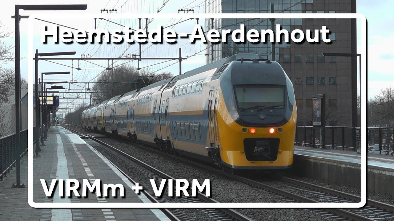 Haltering VIRM + VIRMm op station Heemstede Aerdenhout!
