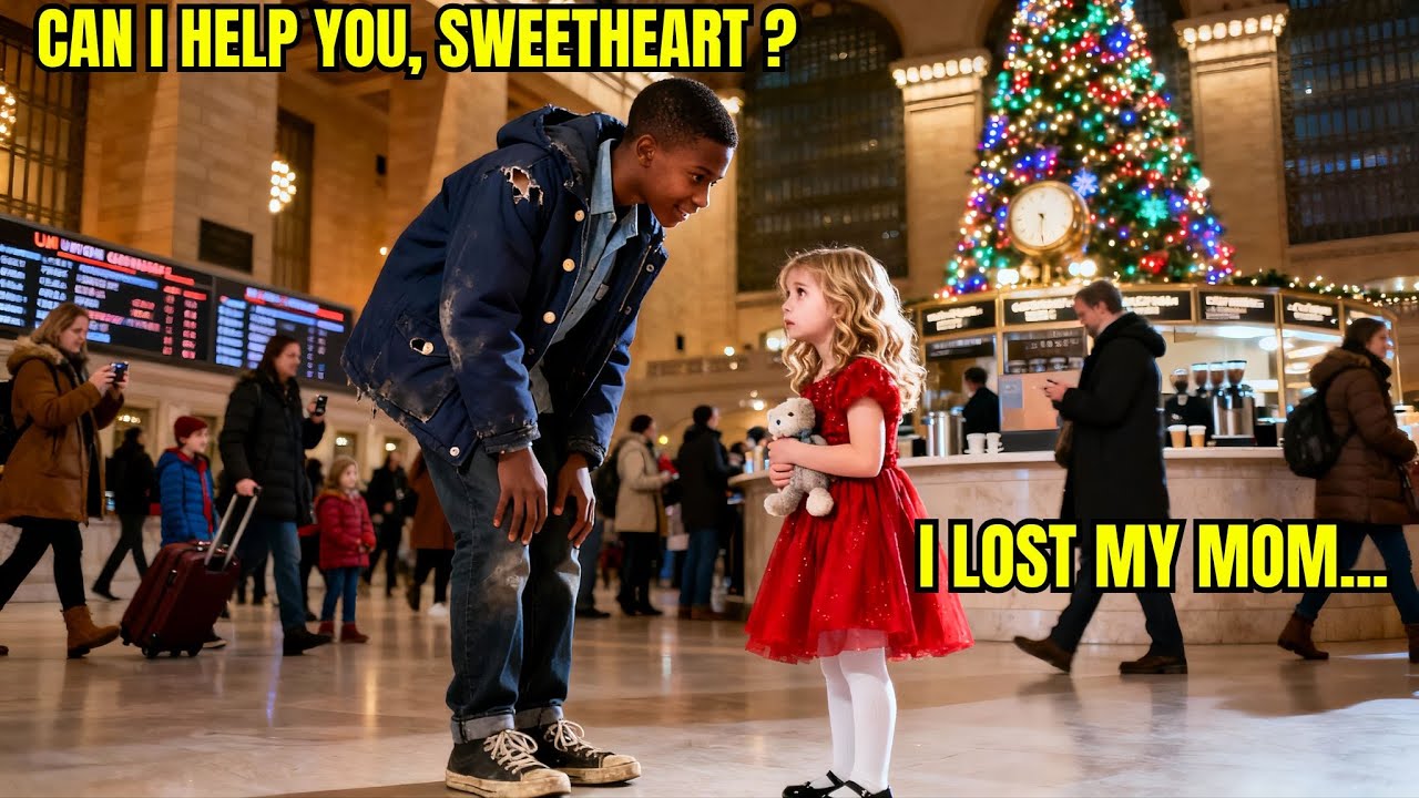 Poor Black Boy Helped a Lost Girl Find Her Mom on Christmas — And a Miracle Followed