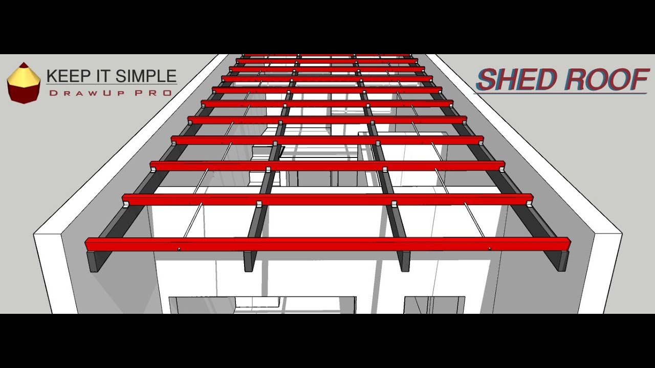 LOFT HOUSE SHED ROOF / DESIGN AND ESTIMATE in TUBULAR RAFTER