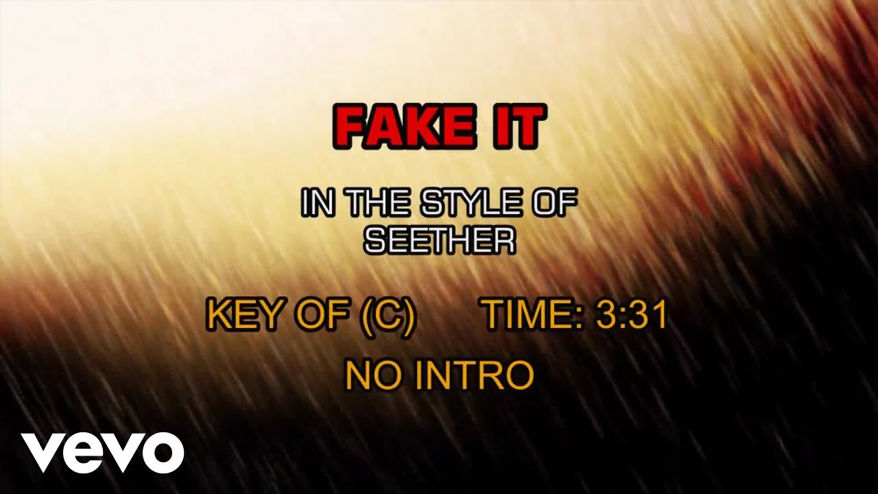 Seether - Fake It (Karaoke)