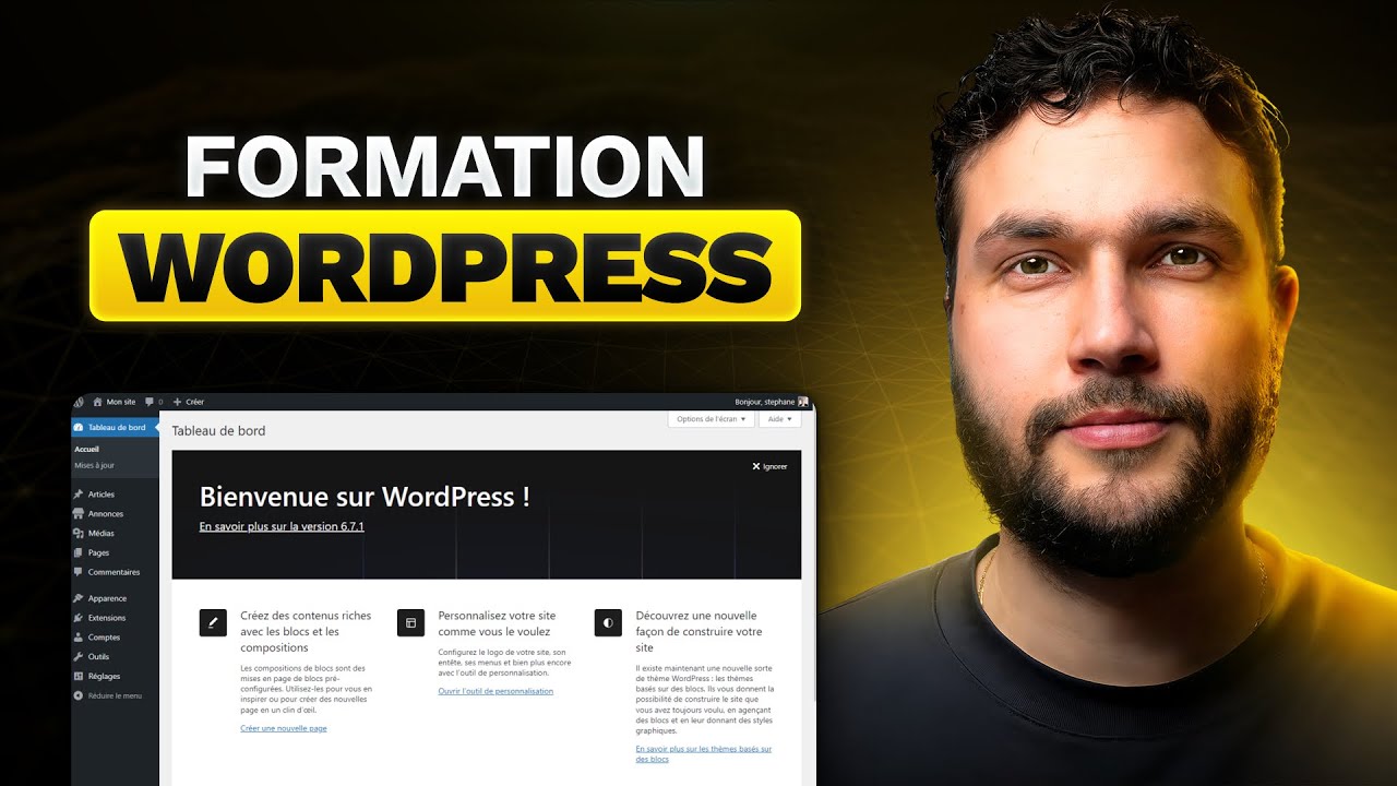 WordPress Tutorial Français : Apprendre WordPress de A à Z rapidement