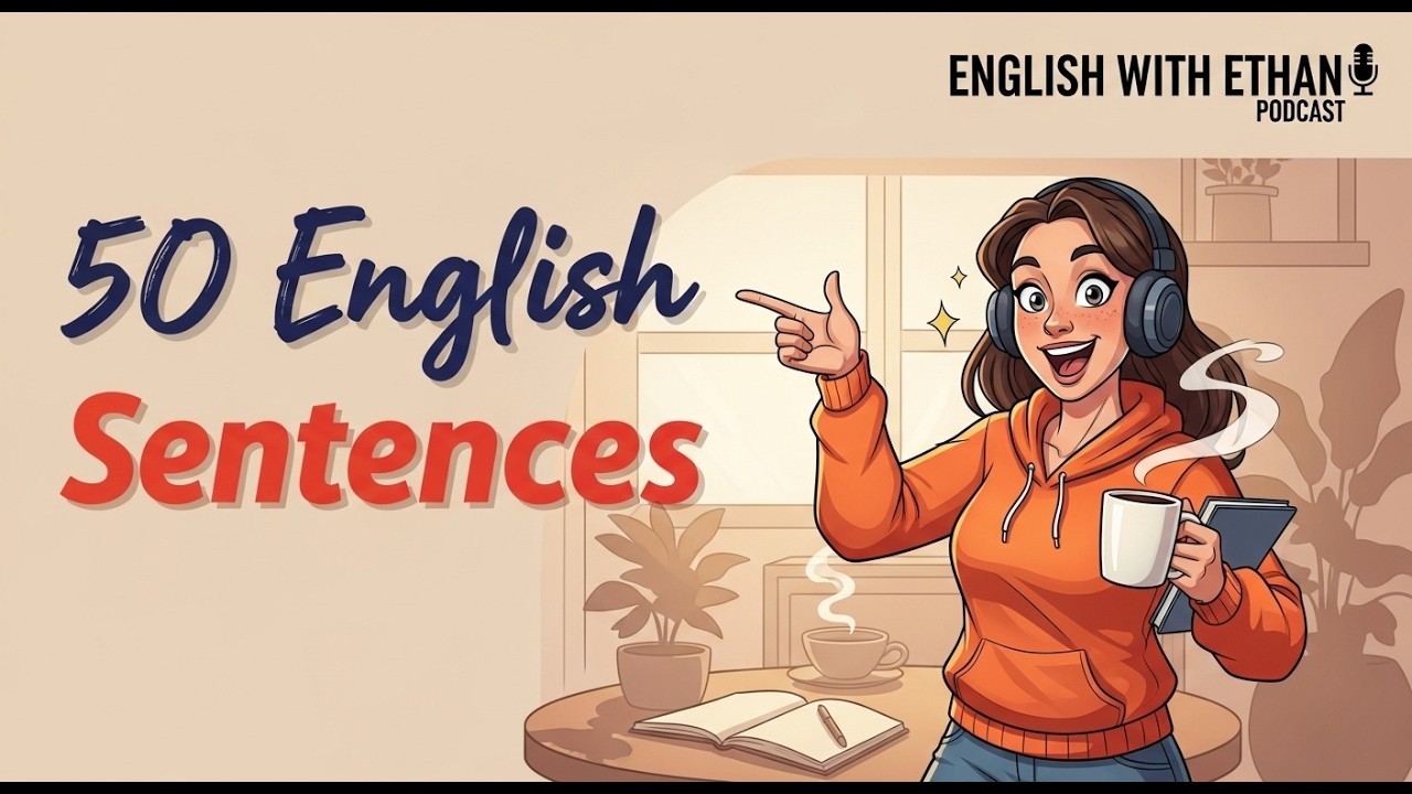 50 English Sentences You Use Every Single Day | Slow English Shadowing Practice (A1-A2)