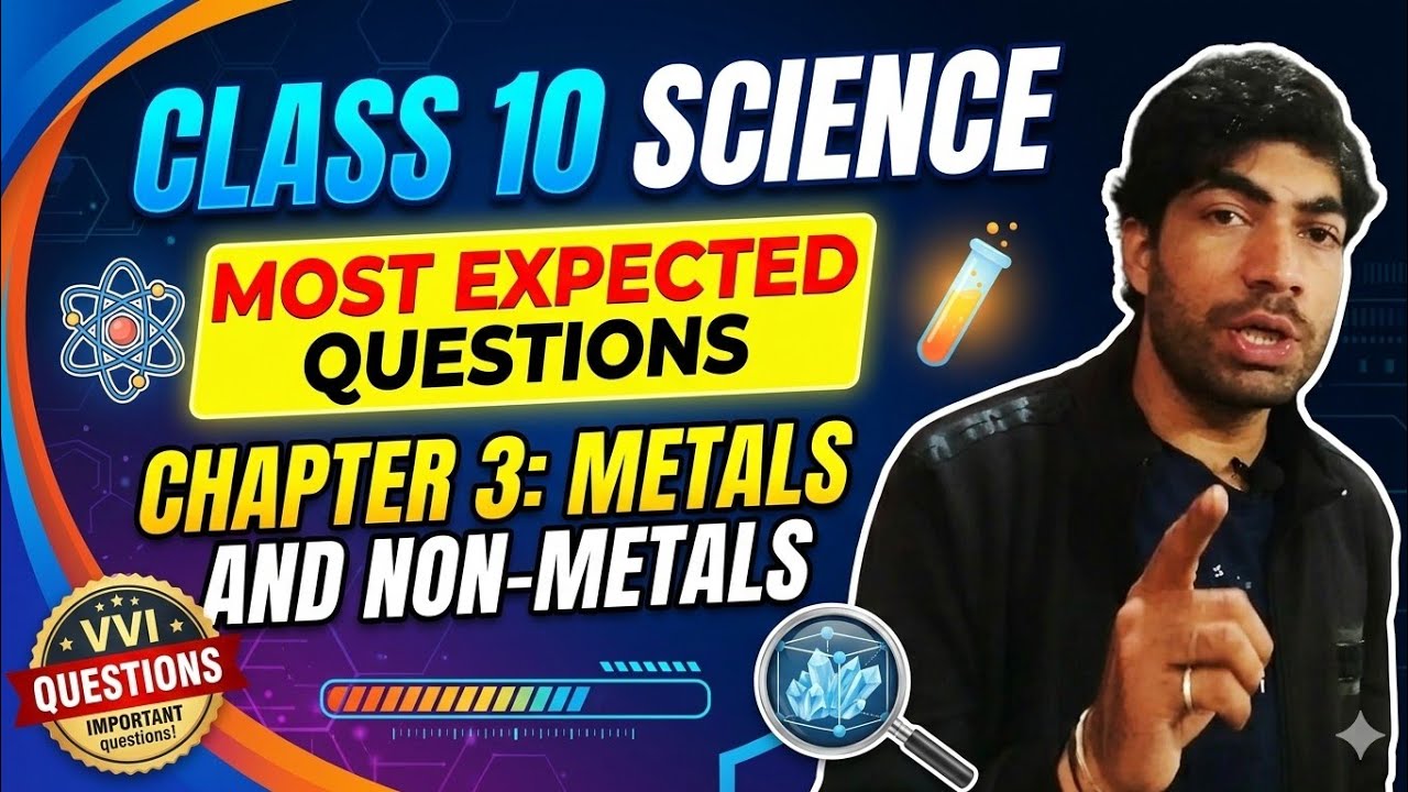 L -3 Metal and Non metal | most expected question in exam | HBSE& CBSE | 2026