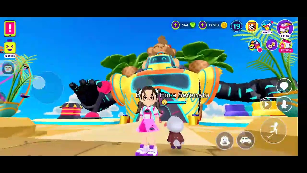 Mostrando a atualização do PK XD do Oasis