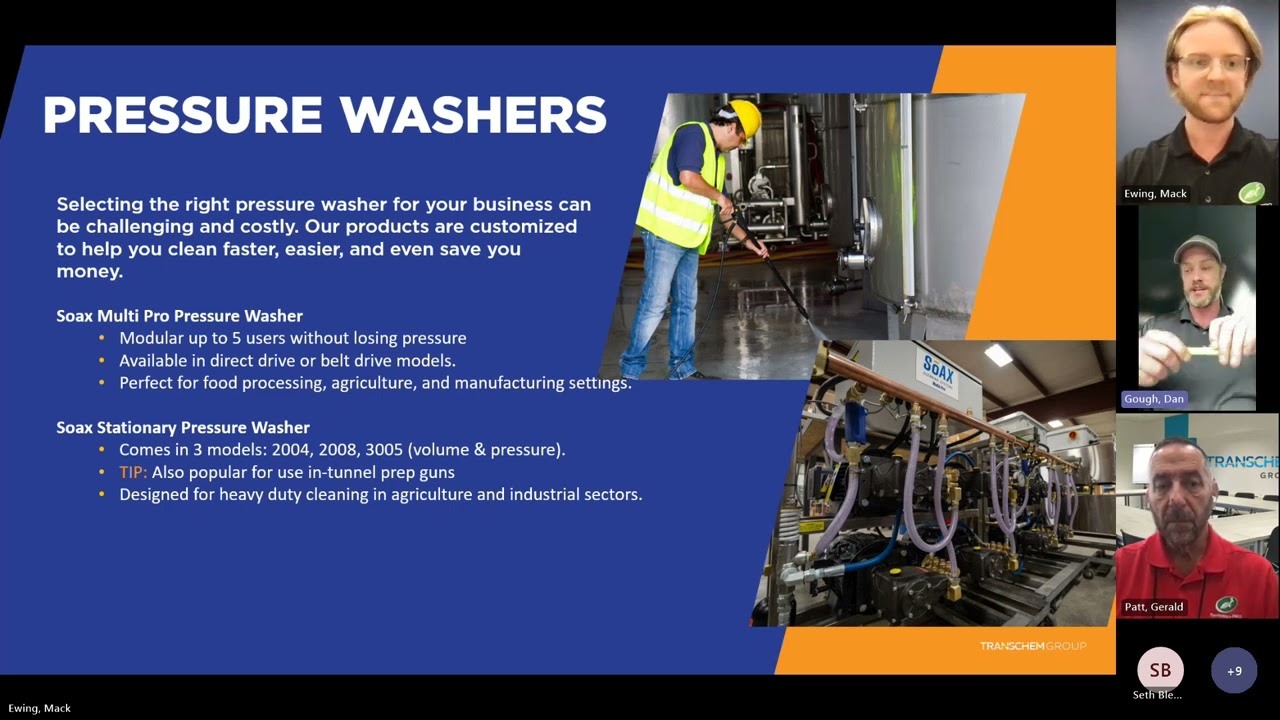 Soax Cleaning Systems Information Session - July 2024