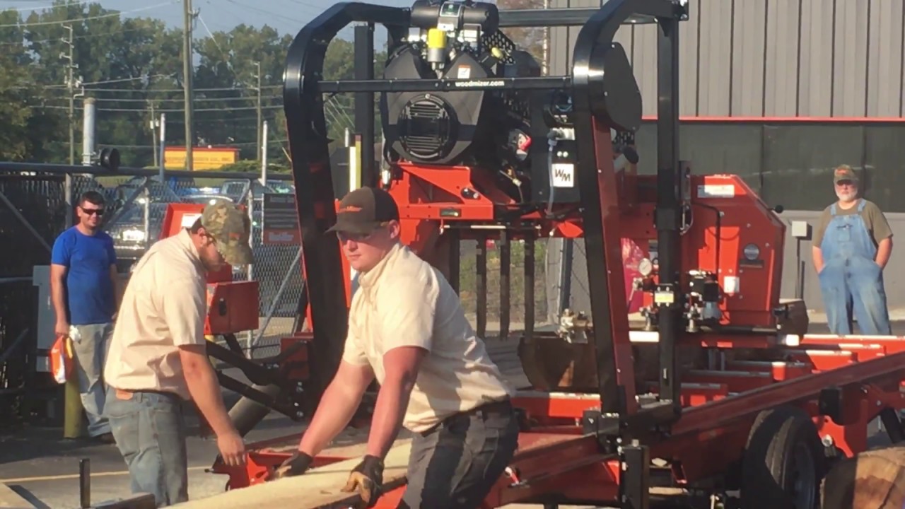 Wood-Mizer LX450 Sawmill with EG50 Edger at Open House 9-25-17