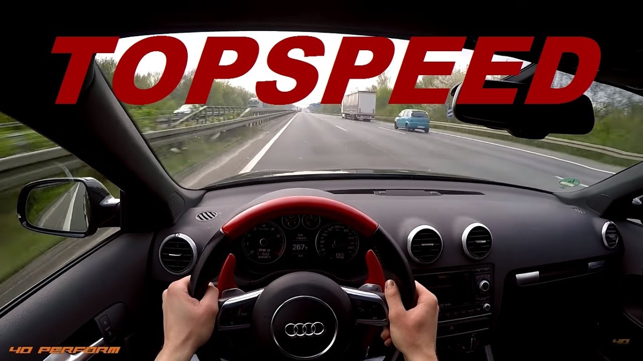 Audi RS3 8P - POV ACCELERATION & TOPSPEED on German Autobahn | 40 Perform
