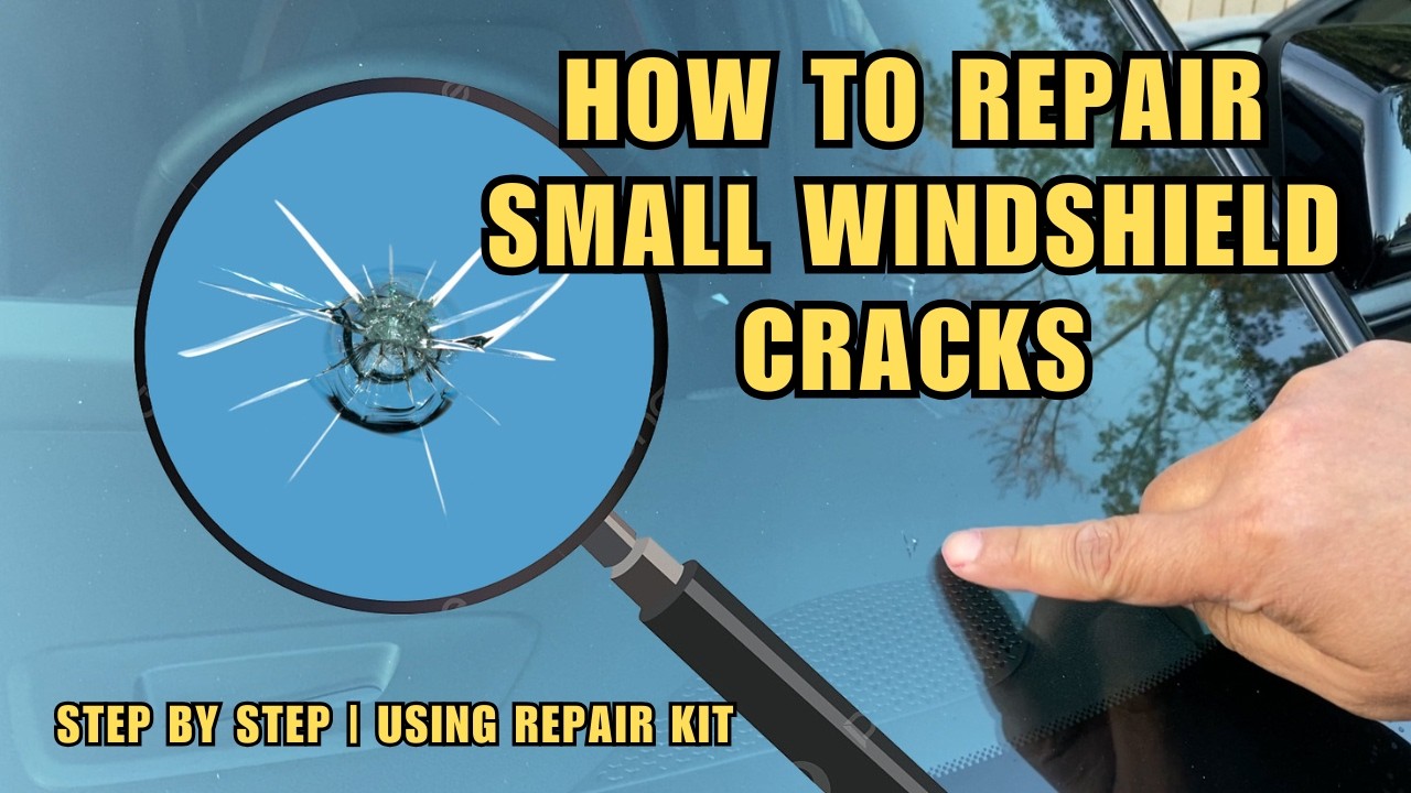 How To Repair SMALL Windshield Cracks and Chips Using A Repair Kit | Step By Step Tutorial