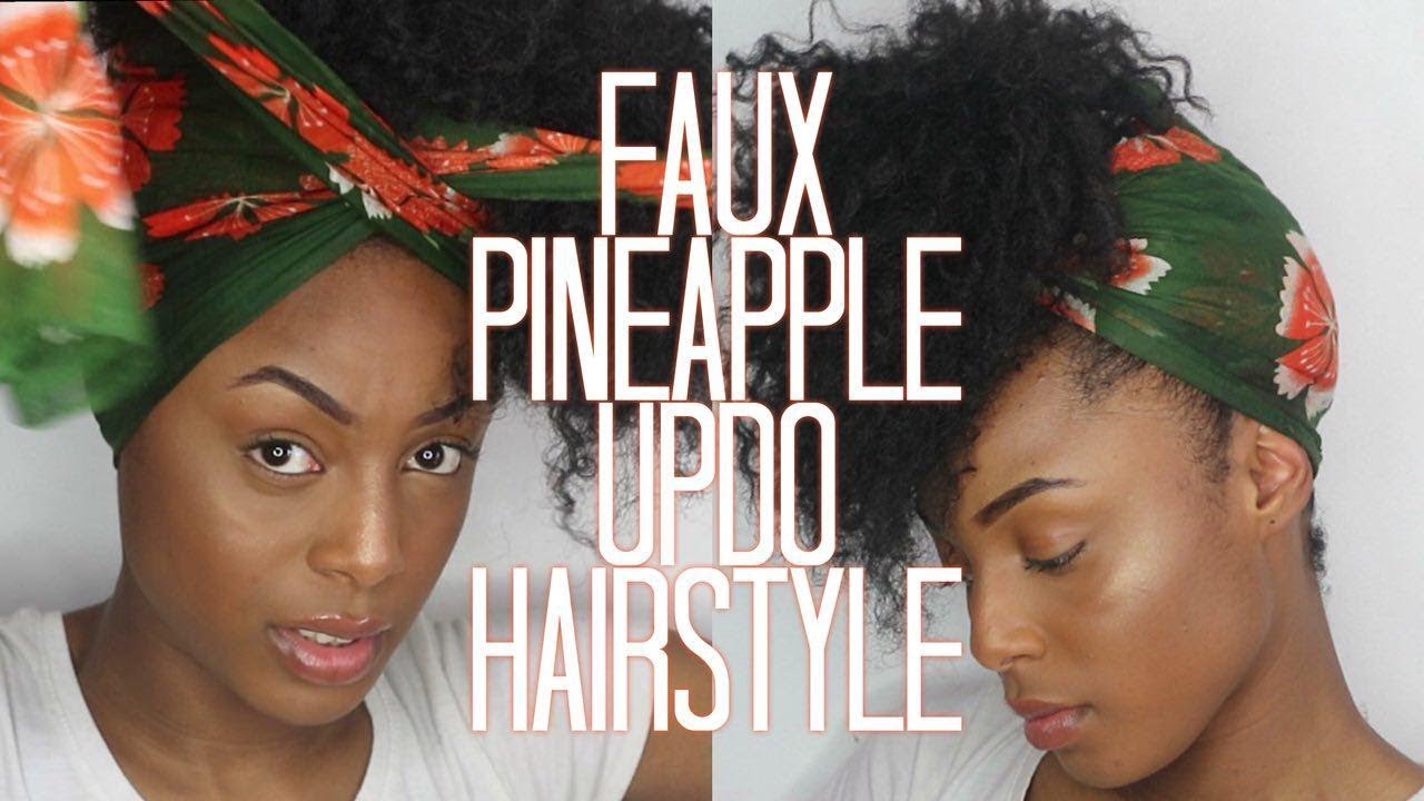 How-to: FAUX pineapple updo hairstyle | PROTECTIVE style | benjimeesh