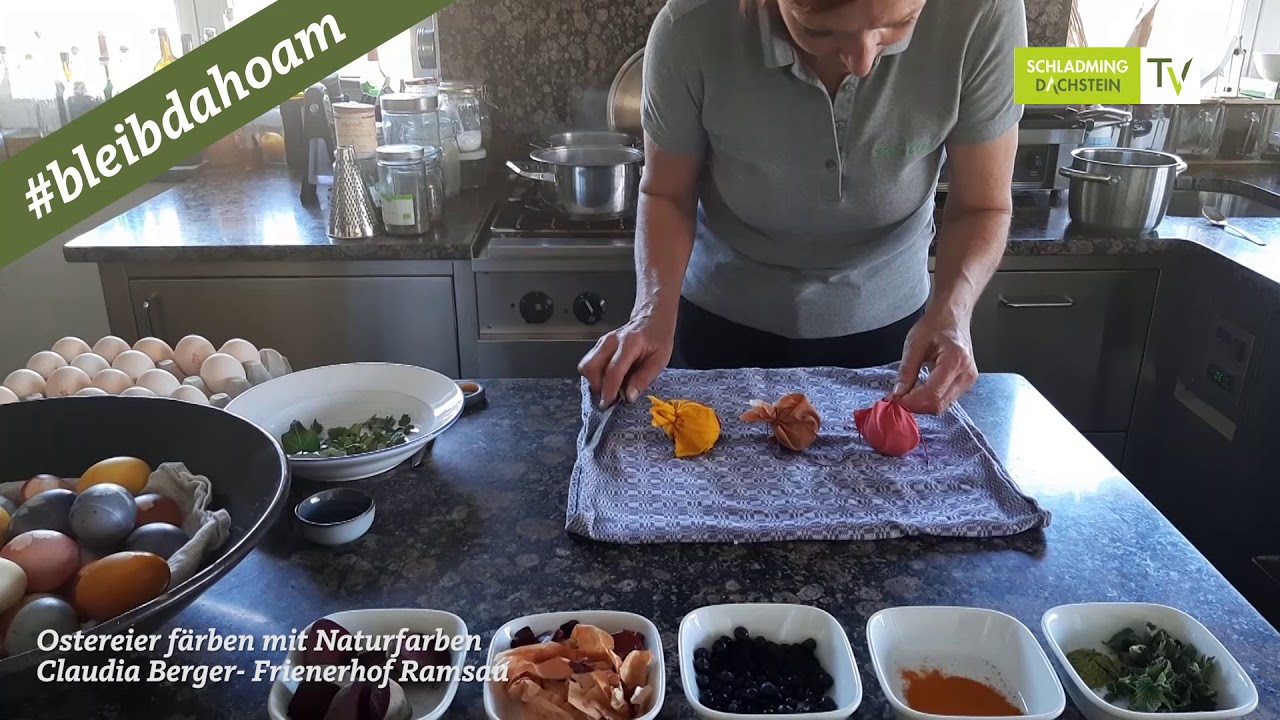 Eier f&auml;rben mit Naturfarben