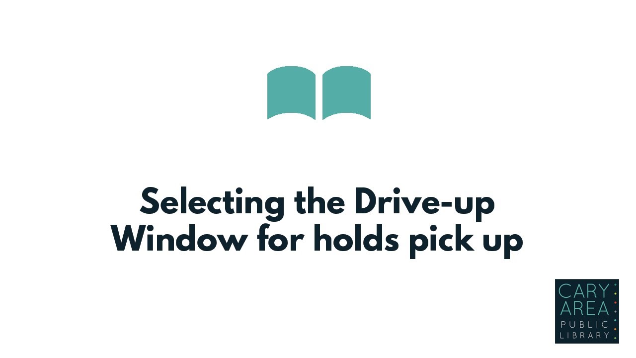 Selecting the Drive-up Window for holds pick up | How To