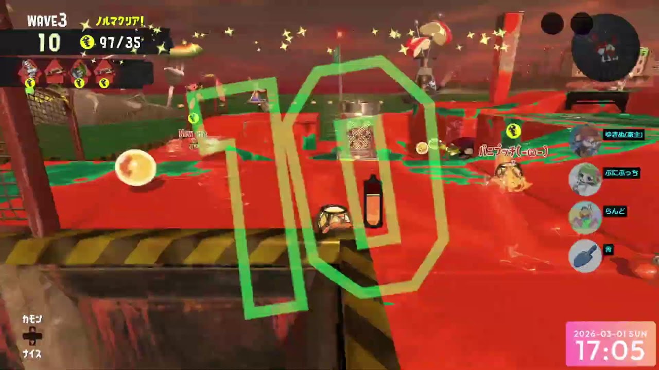 【乱獲配信】乱獲-ムニエル黄金 ラストラン！【スプラトゥーン3/サーモンランNW】