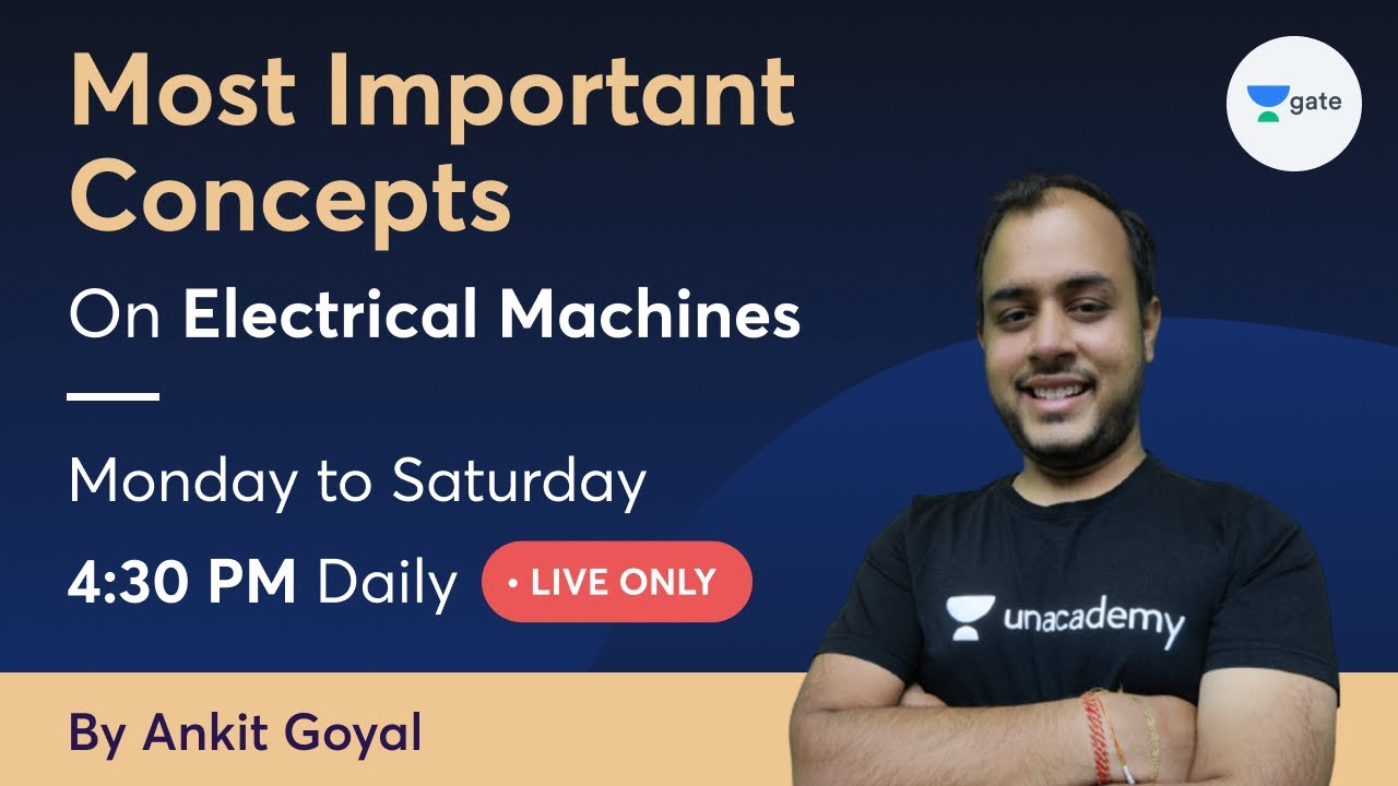 Launching Most Important Concepts on Electrical Machines By Ankit Sir | Kreatryx GATE - EE, ECE, IN