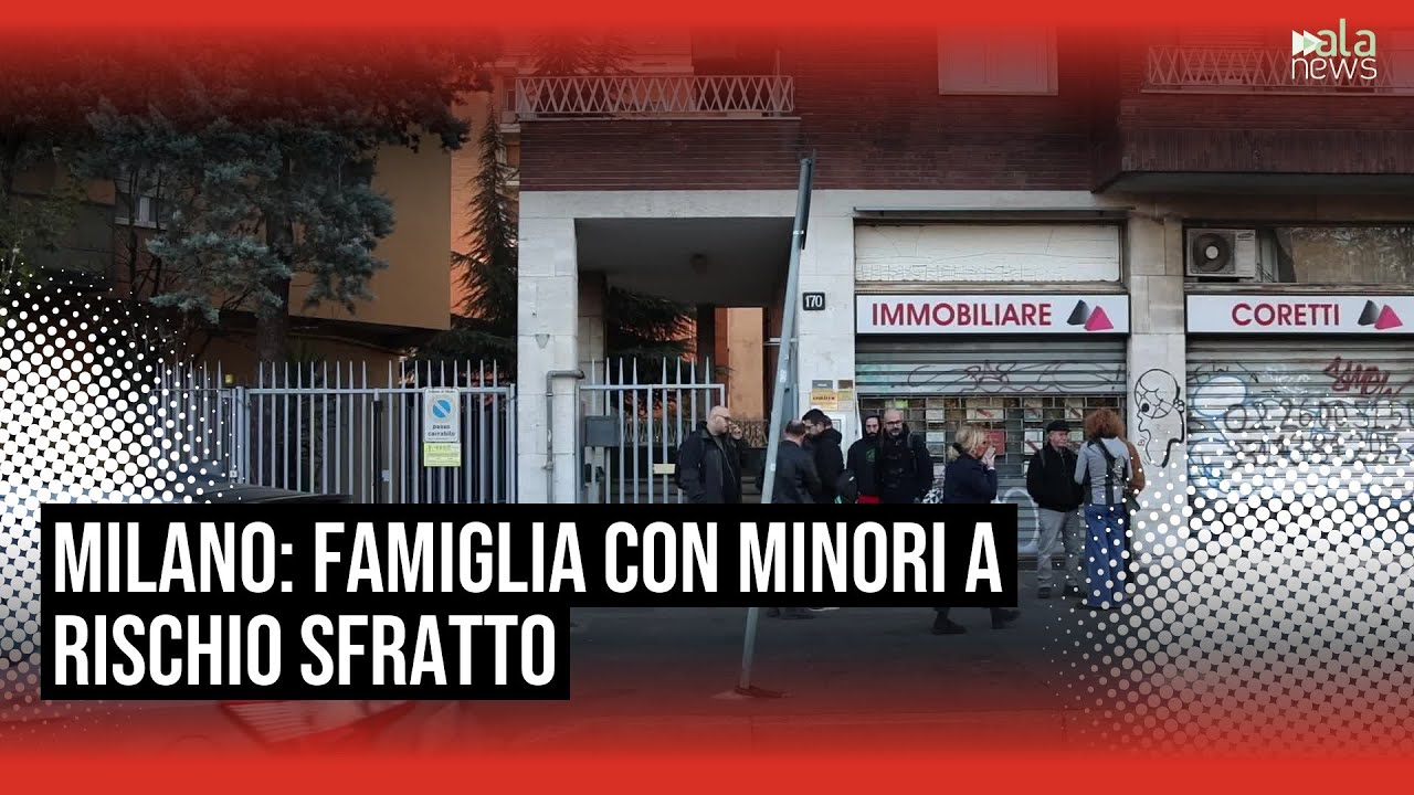 Milano, famiglia con tre minori rischia lo sfratto: 