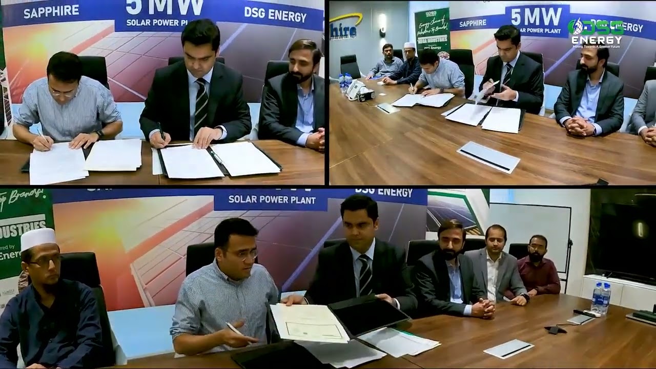 DSG Energy & Sapphire Group Sign 5 MW Solar Power Contract: Pioneering a Greener Future