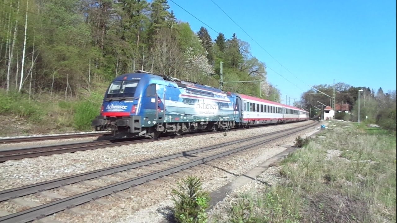 Bahnverkehr in A&szlig;ling - 10.04.2017 (1/2) - Nightjet, Achensee-Taurus u.v.m.