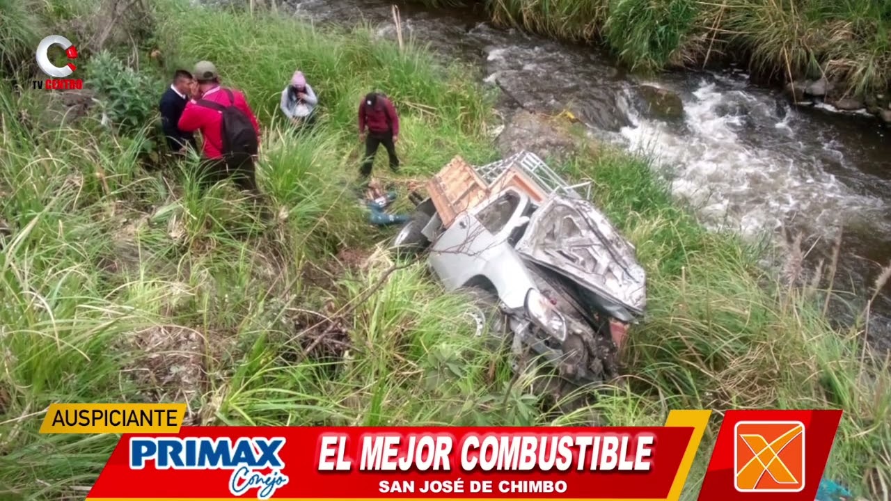 Accidente trágico en la vía a Simiatug - Antigua vía Ambato - Guaranda