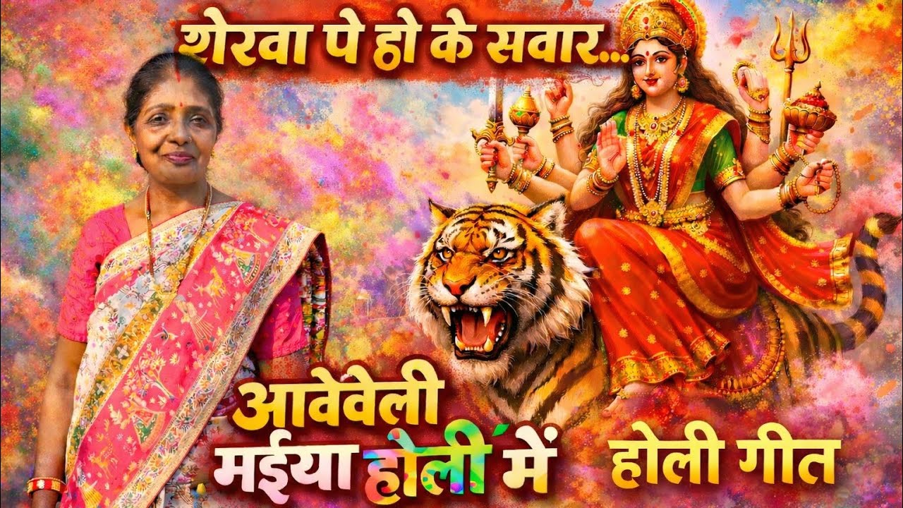 शेरवा पे होके सवार आवे मैया|| By Suman Vishwakarma & group|#matasherawali #holi लोकप्रिय गीत #viral 